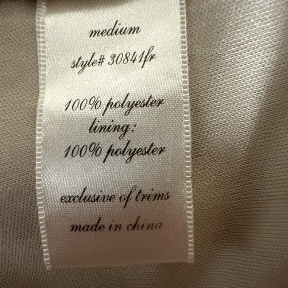 Beige Lace Slip Dress Medium Boho Cottageore Flowy Midi Spaghetti Stap Lined - Picture 6 of 10